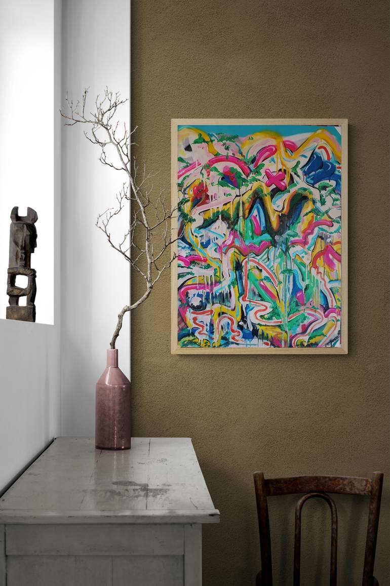 Original Abstract Landscape Painting by Eduardo Escobar