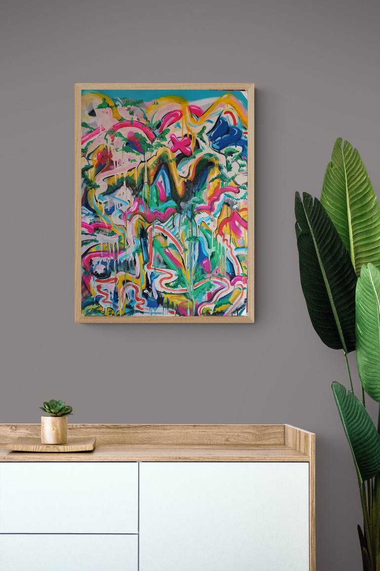 Original Abstract Landscape Painting by Eduardo Escobar