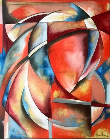 Original Cubism Abstract Paintings by Mathias Marcellin