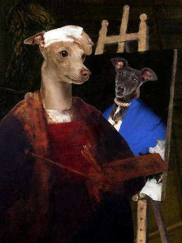 Print of Fine Art Dogs Mixed Media by Nobility Dogs