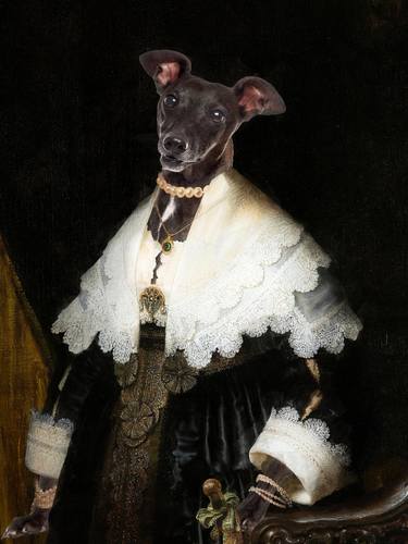 Print of Portraiture Dogs Mixed Media by Nobility Dogs