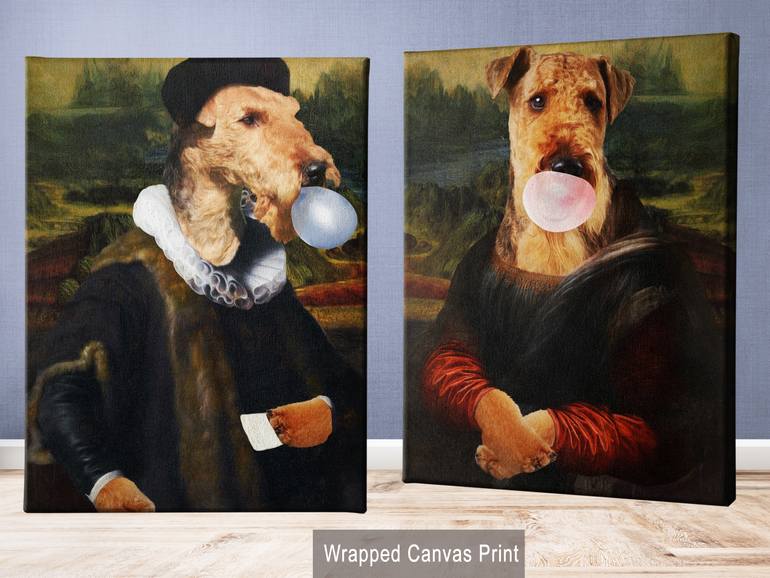 Original Other Dogs Mixed Media by Nobility  Dogs