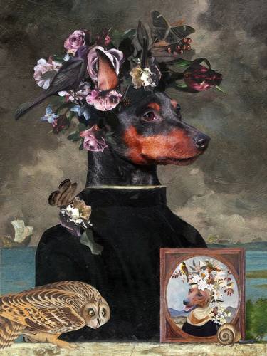 Print of Fine Art Dogs Paintings by Nobility Dogs