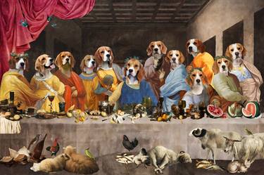 Beagle Dog Last Supper thumb