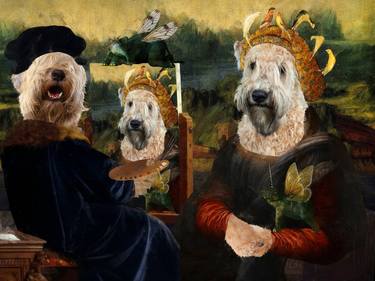 Wheaten Terrier Altered Renaissance Allegory of Art thumb