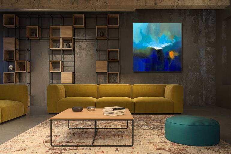 Original Abstract Expressionism Abstract Painting by Arturo Samaniego