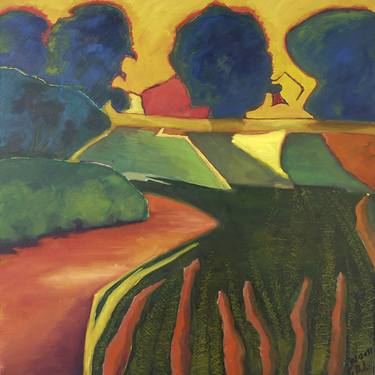 Original Expressionism Landscape Paintings by Thomas de Leliwa