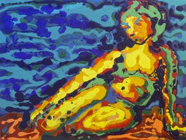 Original Expressionism Nude Paintings by Thomas de Leliwa