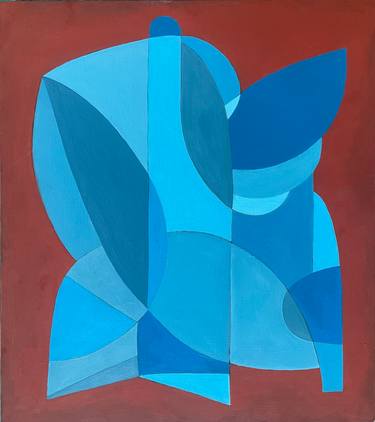 Original Figurative Abstract Abstract Painting by Kerry O Furlani