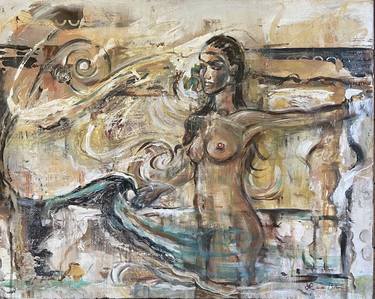 Original Abstract Expressionism Nude Paintings by Laura K Bohn