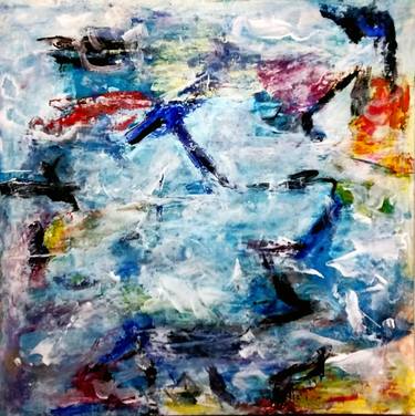 Original Abstract Mixed Media by Ana Castro Feijoo