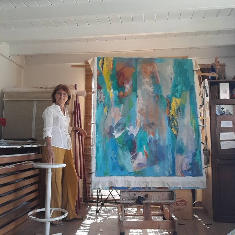 Original Abstract Painting by Ana Castro Feijoo