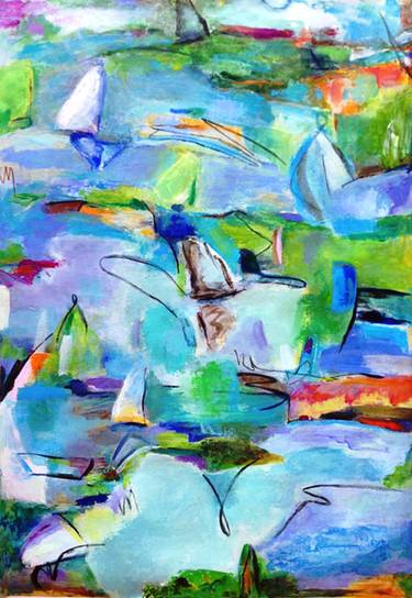 Original Expressionism Water Paintings by Ana Castro Feijoo