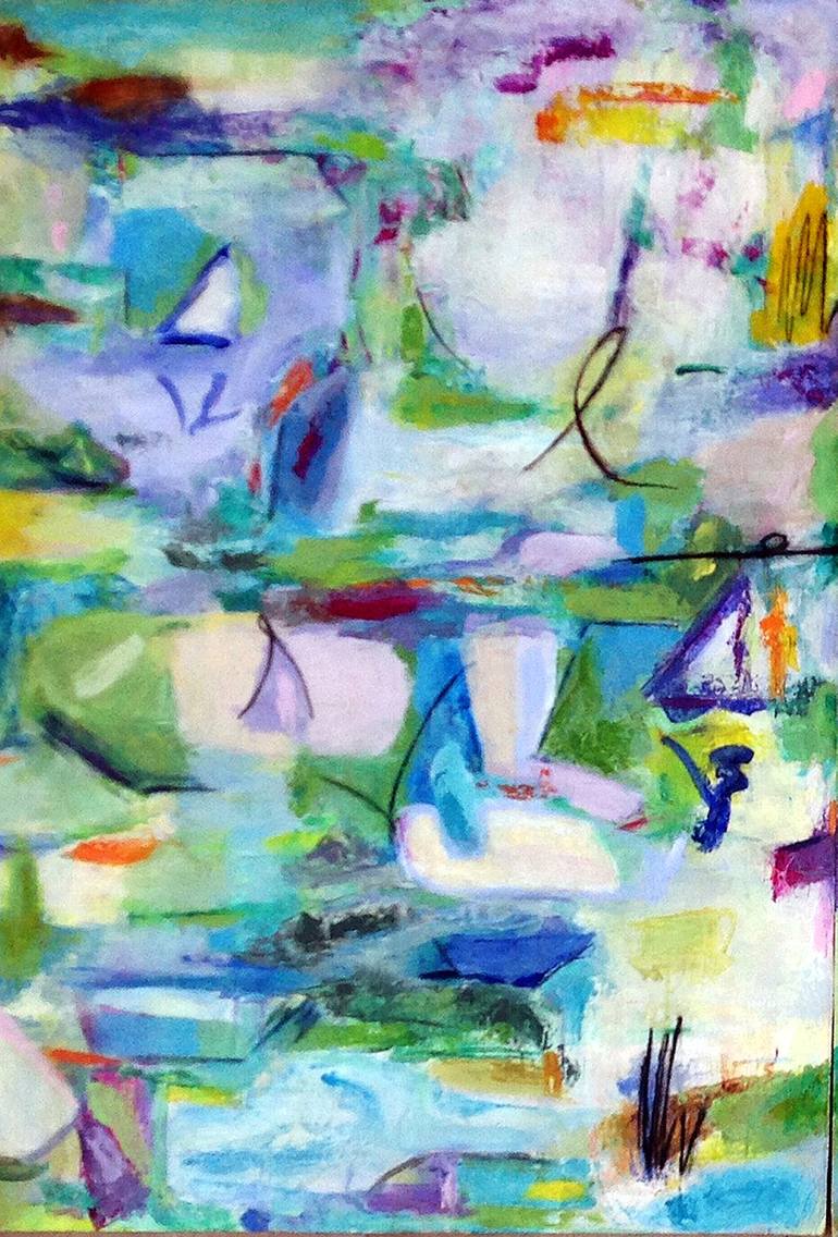 Original Abstract Expressionism Nature Painting by Ana Castro Feijoo