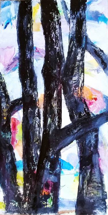 Original Abstract Expressionism Garden Paintings by Ana Castro Feijoo