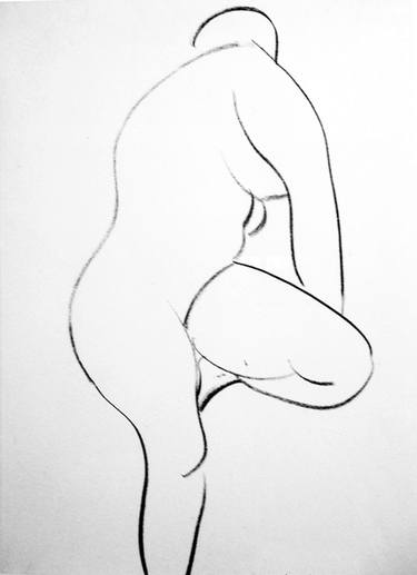 Print of Figurative Nude Drawings by Ana Castro Feijoo