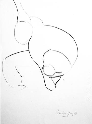 Original Figurative Nude Drawings by Ana Castro Feijoo