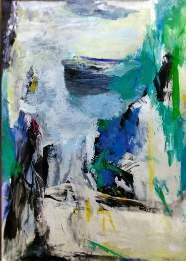 Original Abstract Expressionism Landscape Paintings by Ana Castro Feijoo