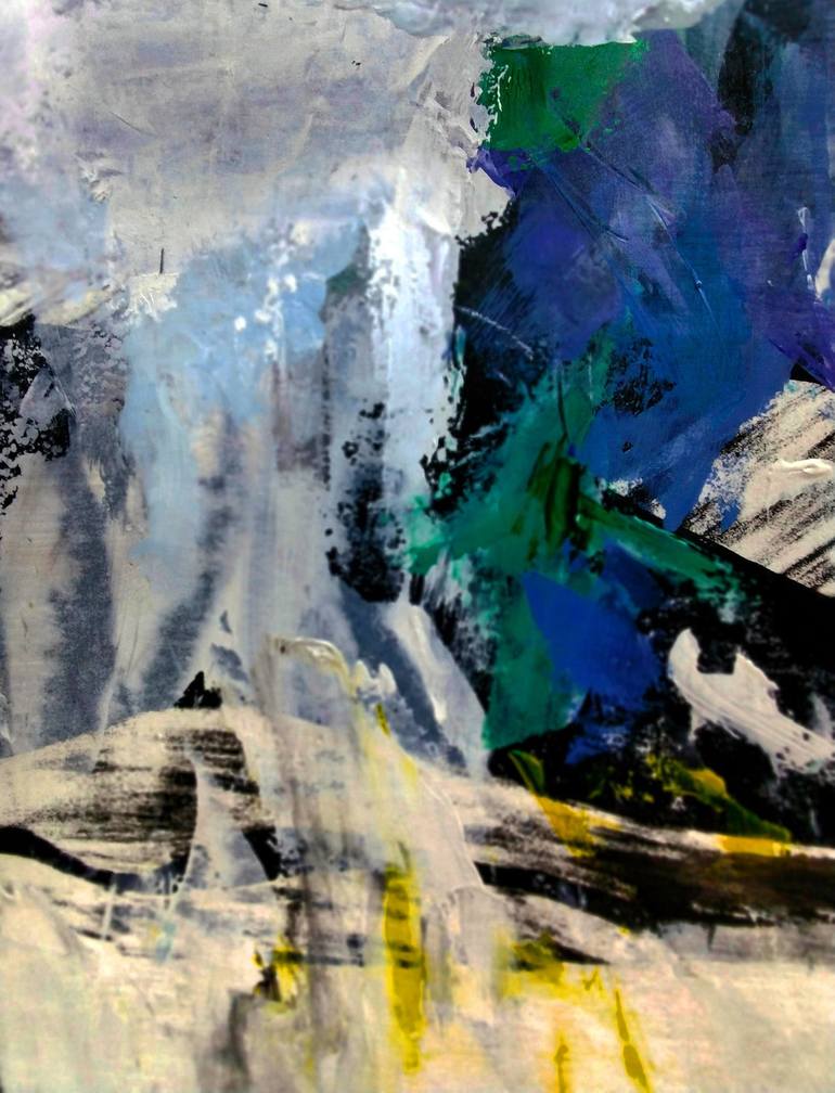 Original Abstract Expressionism Landscape Painting by Ana Castro Feijoo