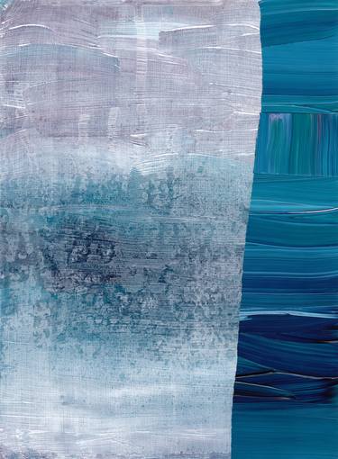 Blue, Abstract Seascape Collage thumb