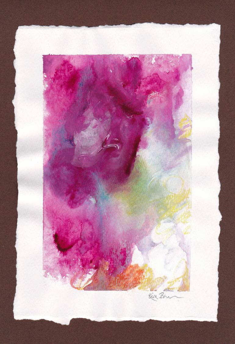 Original Abstract Floral Painting by Kimberley Bruce