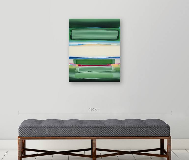 Original Abstract Beach Painting by Kimberley Bruce