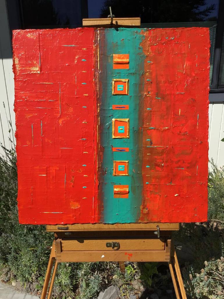 Original Abstract Expressionism Abstract Painting by Robert Lynn