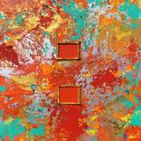 Expressive Colors Two Orange Boxes by Robert Lynn