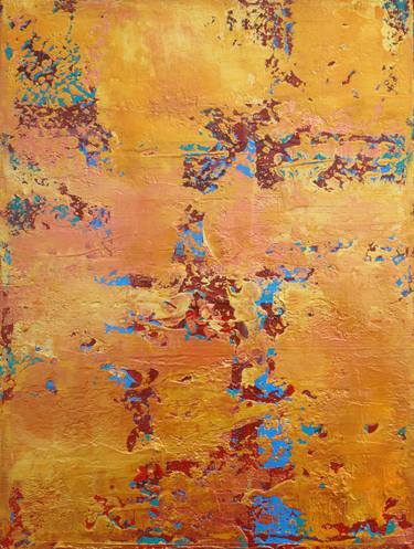 Gold Copper Blue Abstract Concept II thumb