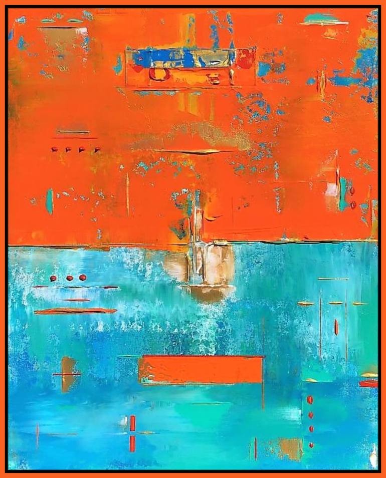Original Abstract Expressionism Abstract Painting by Robert Lynn
