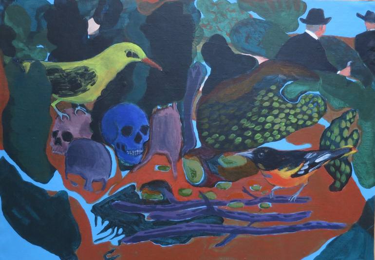 Paradisebird Painting by kyösti Linna | Saatchi Art