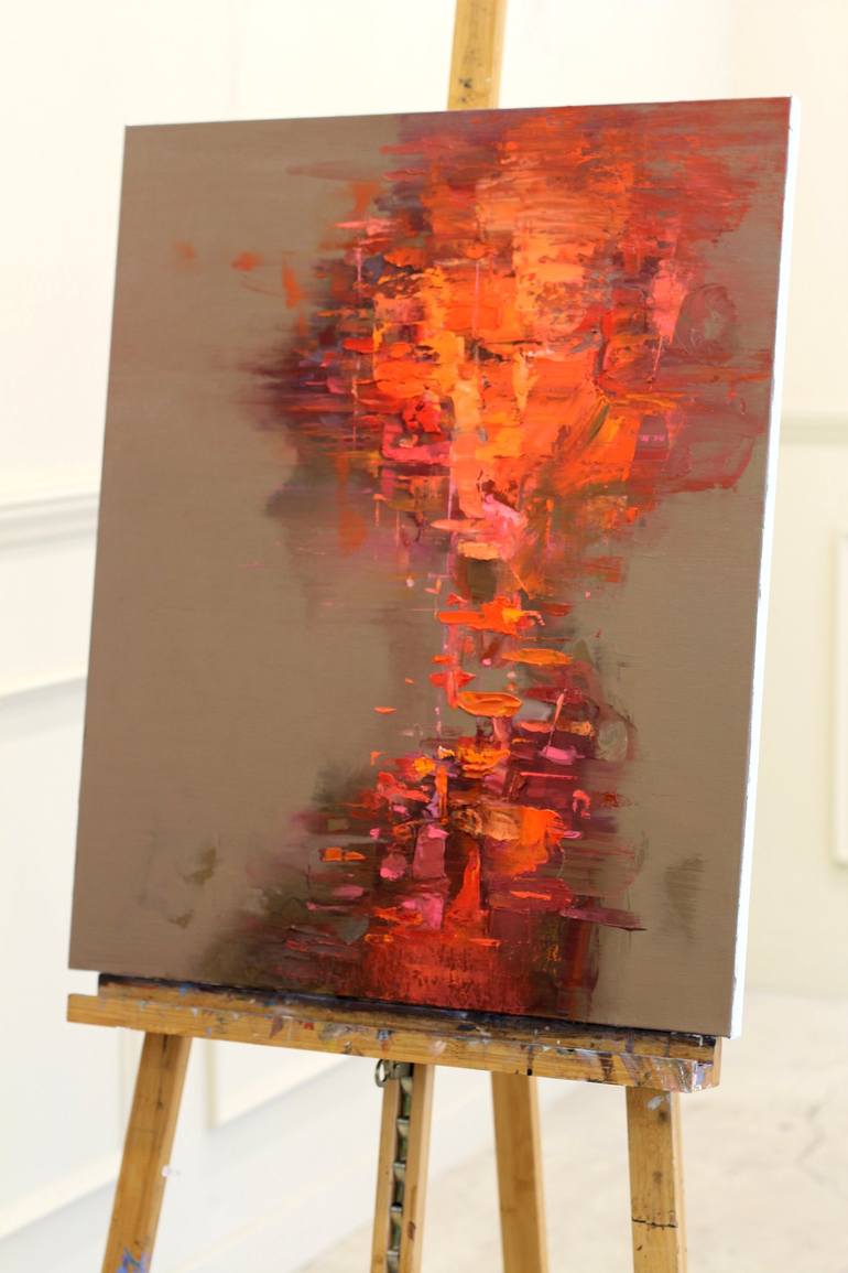 Original Abstract Expressionism People Painting by Taeil Kim