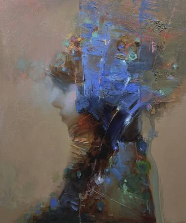 Original Abstract Expressionism People Paintings by Taeil Kim