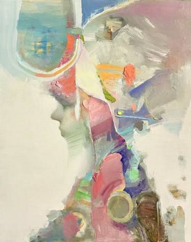 Original Abstract Expressionism Women Paintings by Taeil Kim