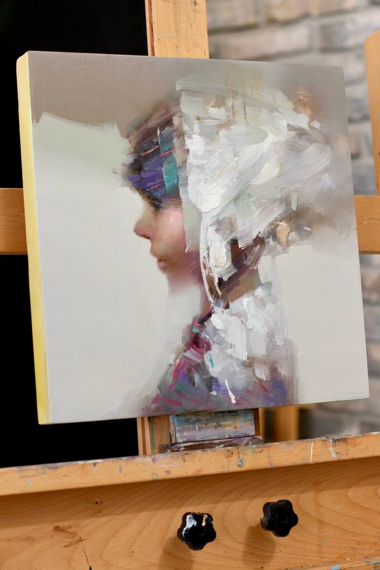 Original Abstract Expressionism Women Painting by Taeil Kim