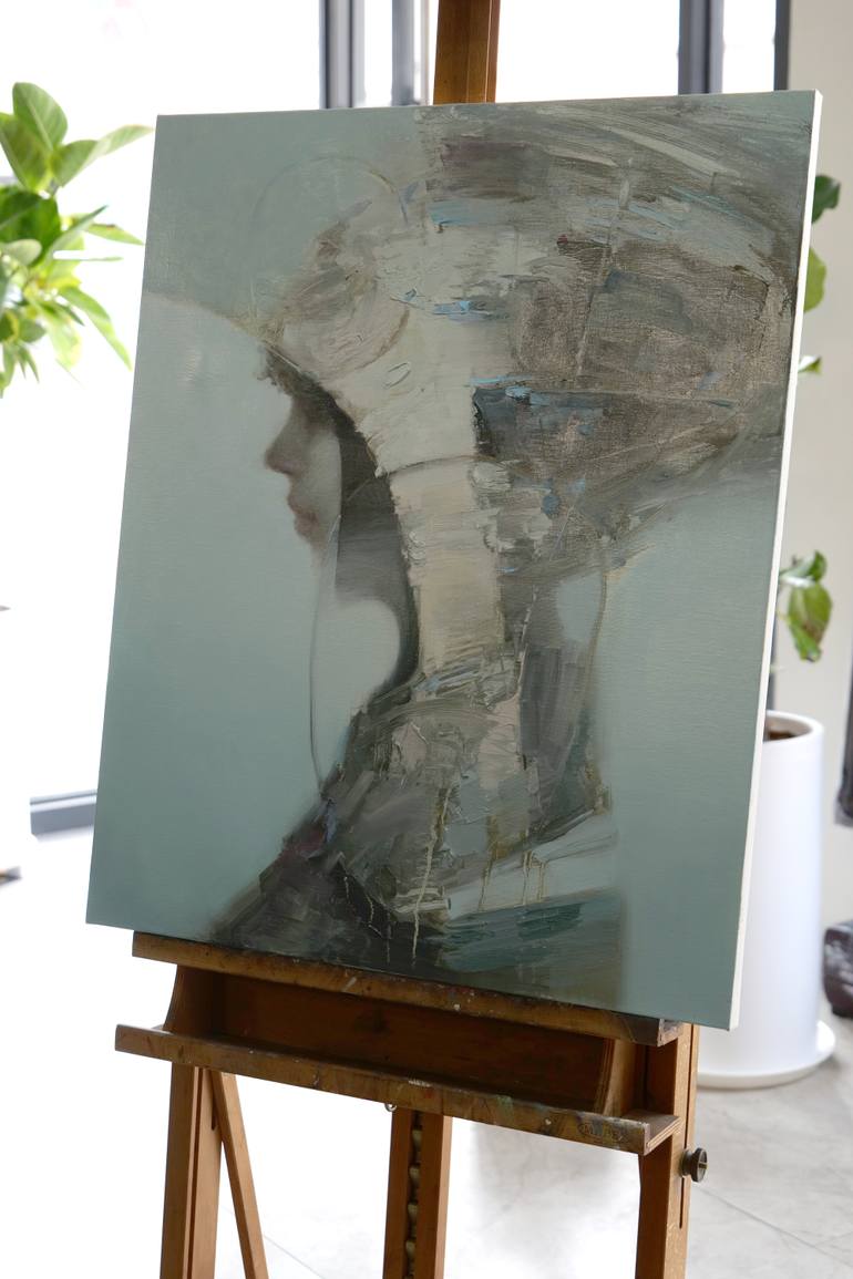 Original Abstract Expressionism Women Painting by Taeil Kim