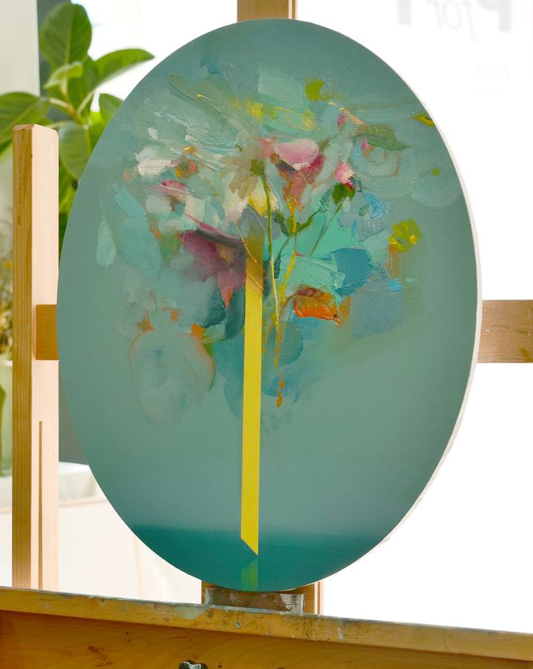 Original Abstract Expressionism Still Life Painting by Taeil Kim
