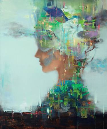 Print of Abstract Expressionism Portrait Paintings by Taeil Kim