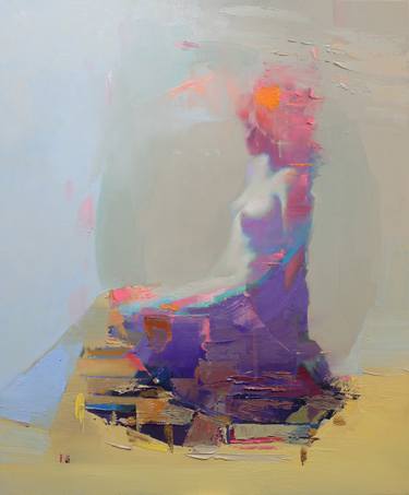 Original Abstract Expressionism Nude Paintings by Taeil Kim