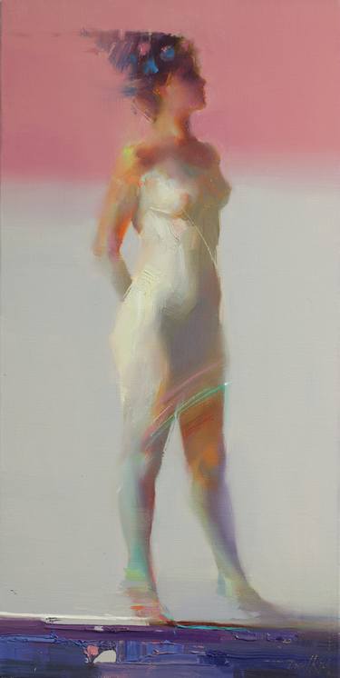 Original Abstract Expressionism Nude Paintings by Taeil Kim