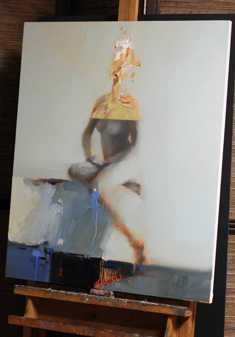 Original Abstract Expressionism Nude Painting by Taeil Kim