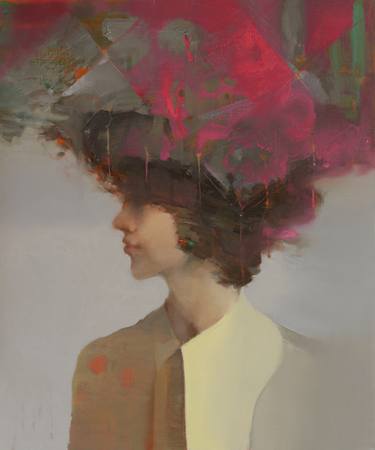 Original Abstract Expressionism Portrait Paintings by Taeil Kim