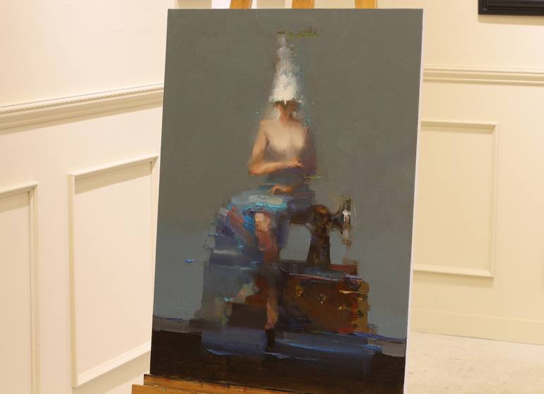 Original Impressionism Nude Painting by Taeil Kim