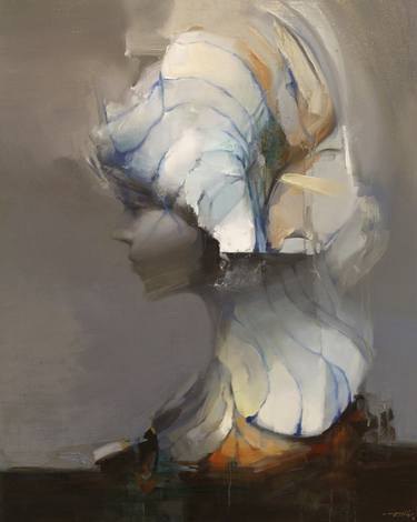 Original Abstract Expressionism Portrait Paintings by Taeil Kim