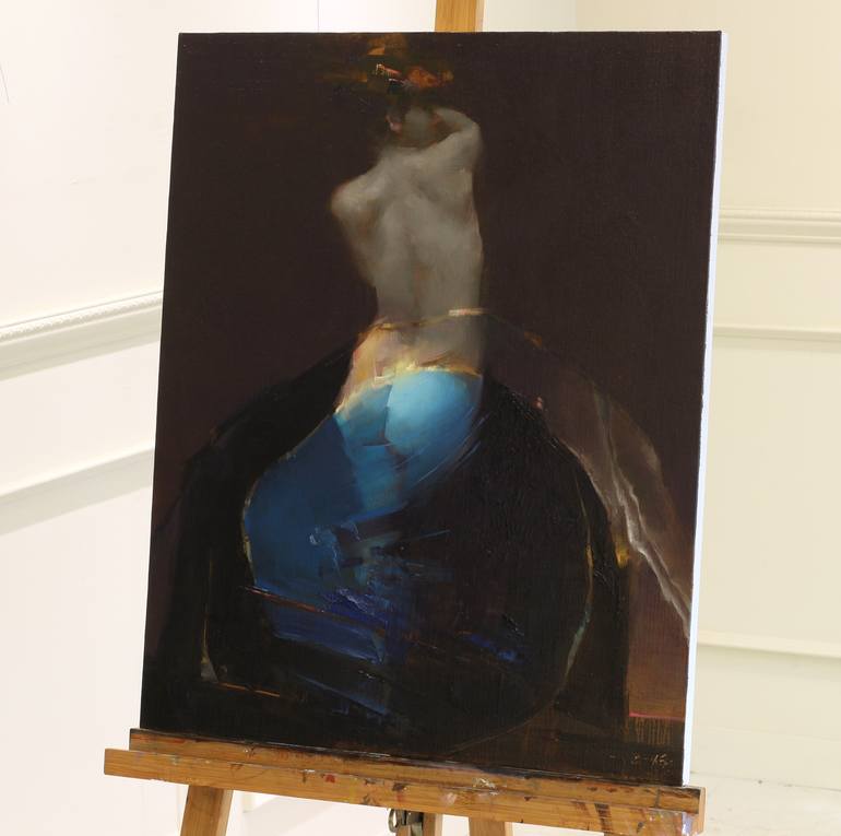 Original Abstract Expressionism Nude Painting by Taeil Kim