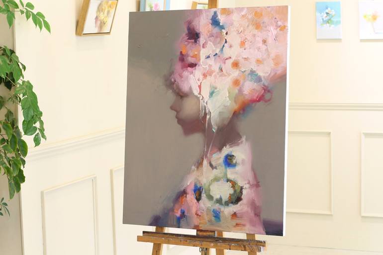 Original Conceptual People Painting by Taeil Kim