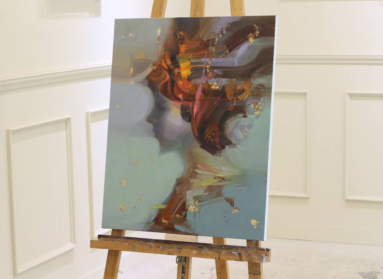 Original Abstract Expressionism People Painting by Taeil Kim