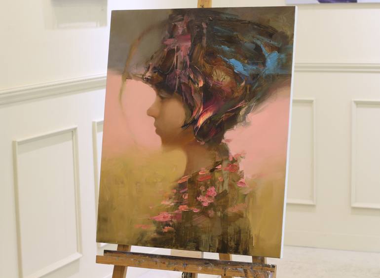 Original Conceptual People Painting by Taeil Kim