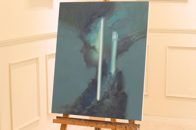 Original Conceptual People Painting by Taeil Kim