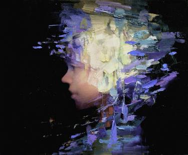 Original Abstract Expressionism Portrait Paintings by Taeil Kim